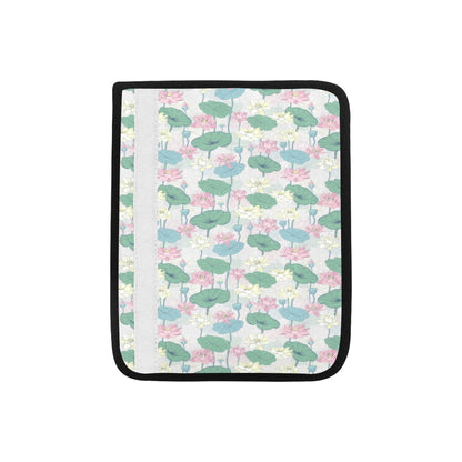 Water Lily Print Design LKS305 Car Seat Belt Cover