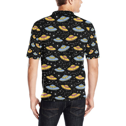 UFO Print Design LKS307 Men Polo Shirt