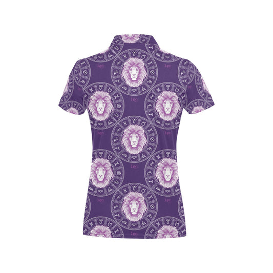 Leo Pattern Print Design 04 Women's Polo Shirt