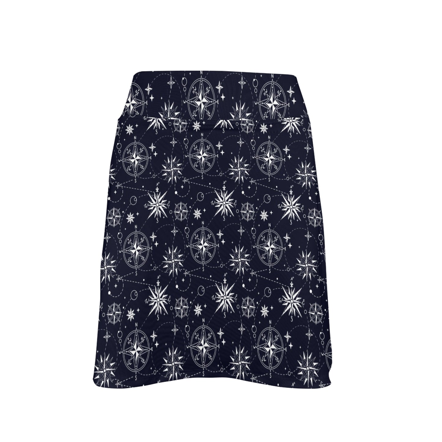 Nautical Sky Design Themed Print 17" Golf & Pickleball Skort with Pockets