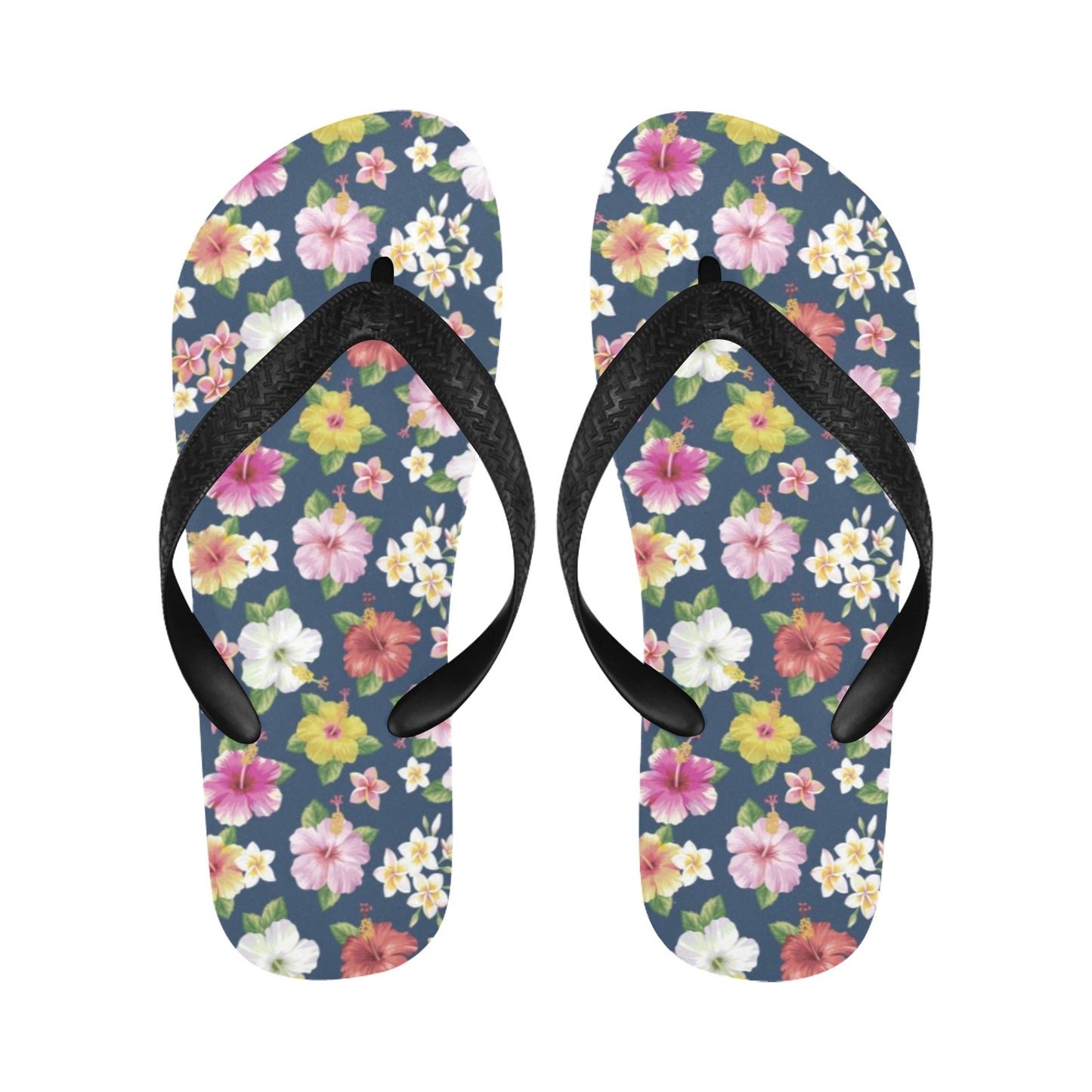 Hibiscus Sweet Print Design LKS304 Flip Flops