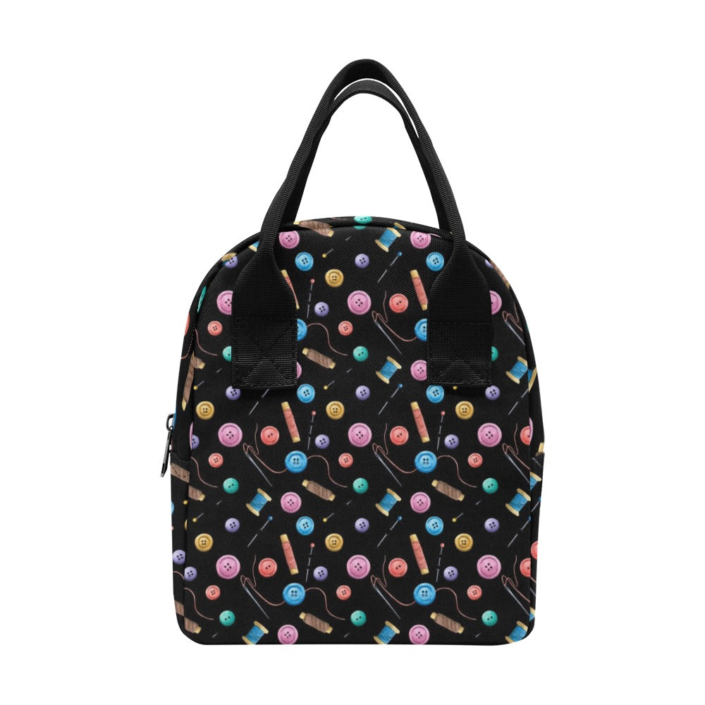 Sewing Print Design LKS309 Insulated Lunch Bag