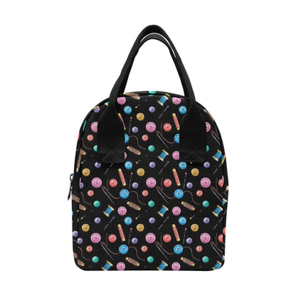 Sewing Print Design LKS309 Insulated Lunch Bag