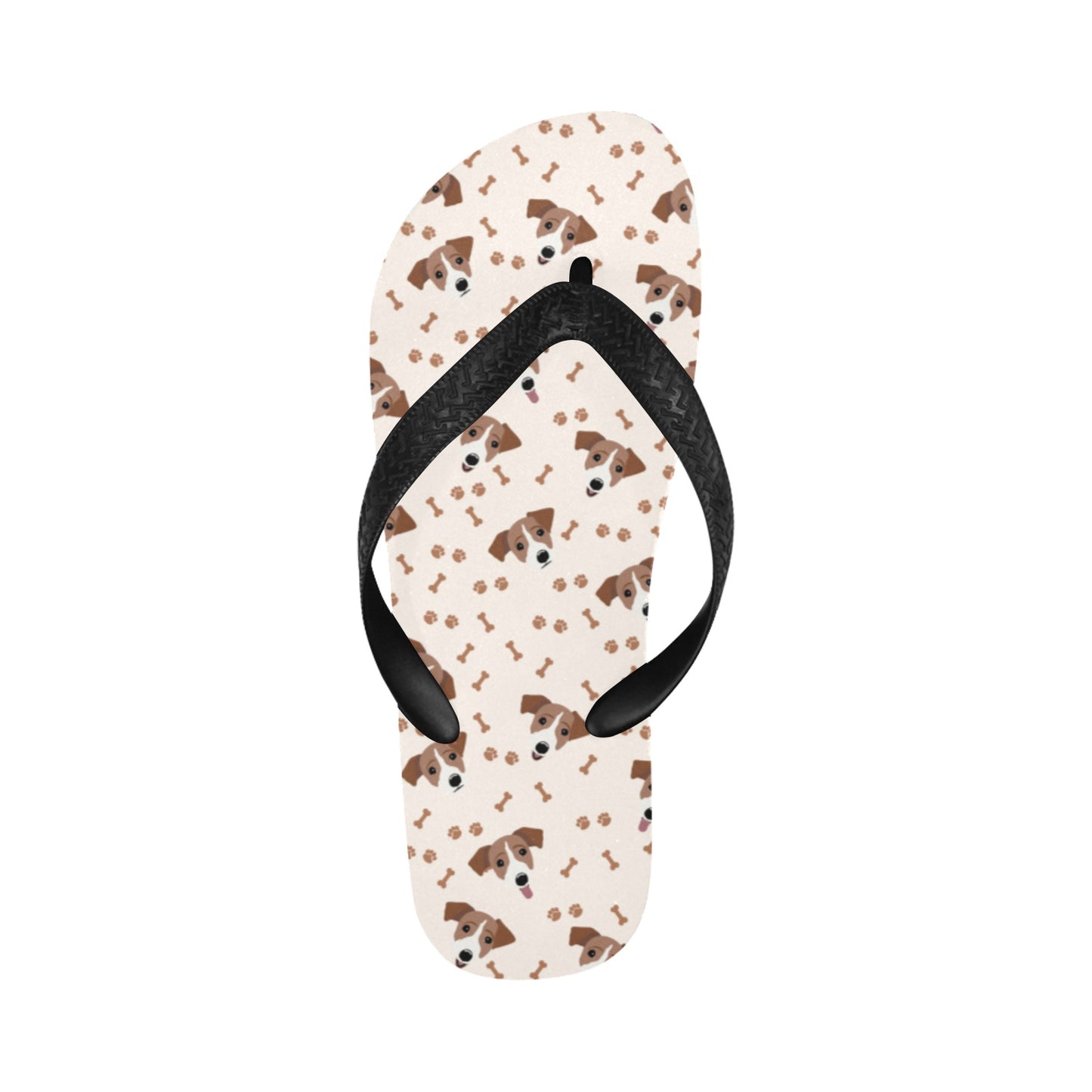 Russell Terriers Paw Print Design LKS303 Flip Flops