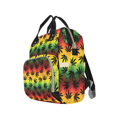 Rasta Pattern Print Design A02 Diaper Bag Backpack