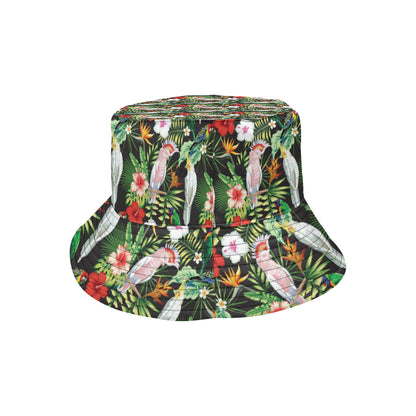 Tropical Flower Pattern Print Design TF03 Unisex Bucket Hat