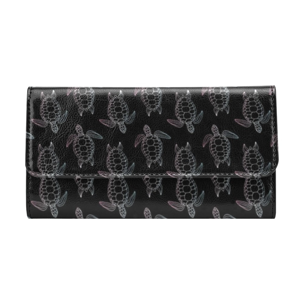 Sea Turtle Print Design LKS3012 Women's Trifold Wallet