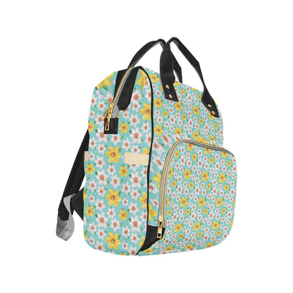 Daffodils Pattern Print Design 02 Diaper Bag Backpack