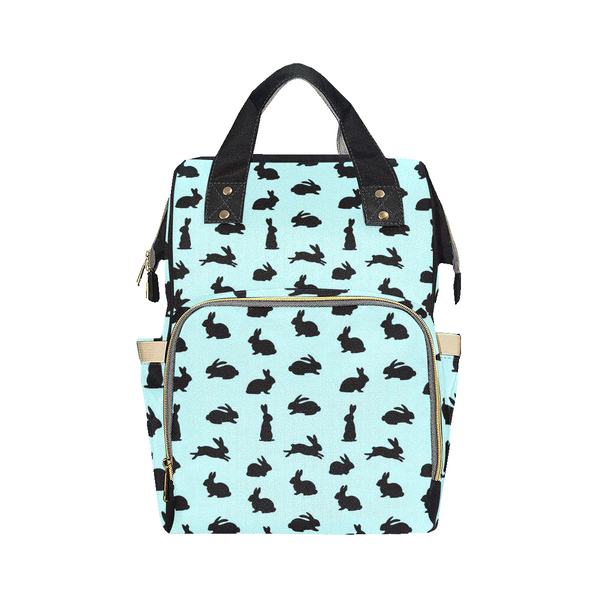 Rabbit Pattern Print Design RB010 Diaper Bag Backpack