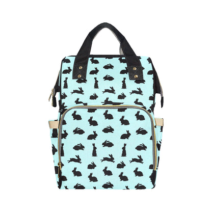 Rabbit Pattern Print Design RB010 Diaper Bag Backpack