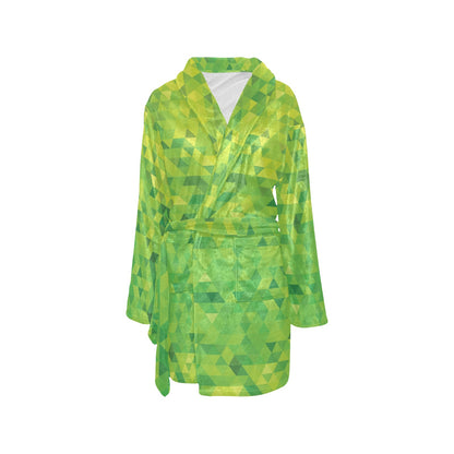 Geometric Print Design LKS402 Women's Fleece Robe