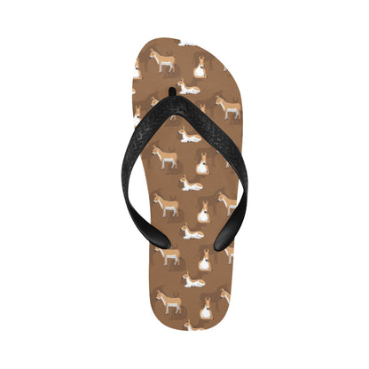 Donkey Print Design LKS401 Flip Flops