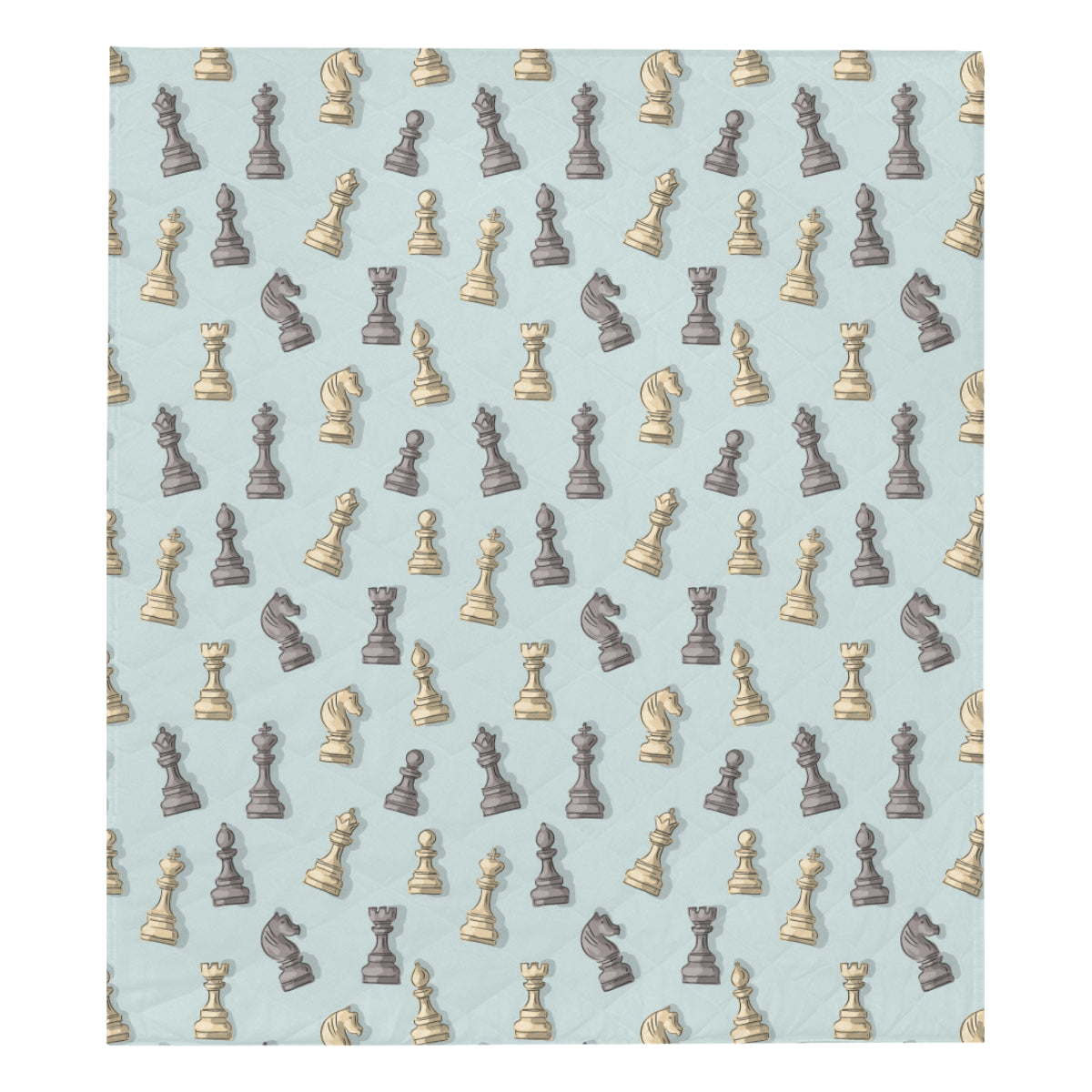 Chess Pattern Print Design 02 Premium Quilt