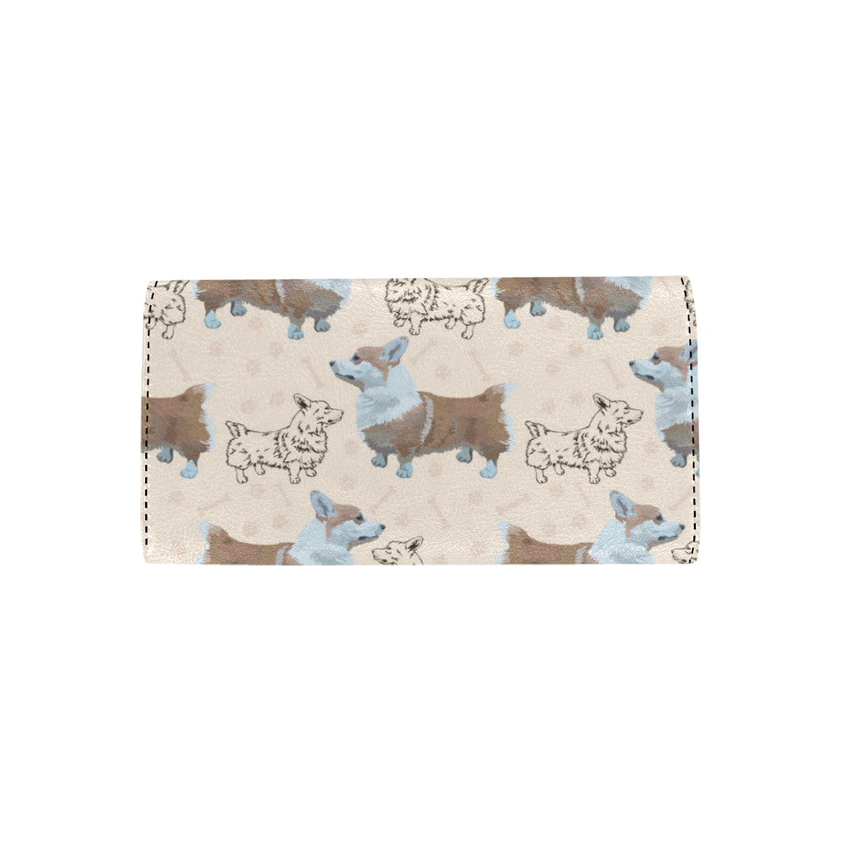 Pembroke Welsh Corgis Pattern Print Design A03 Women's Trifold Wallet