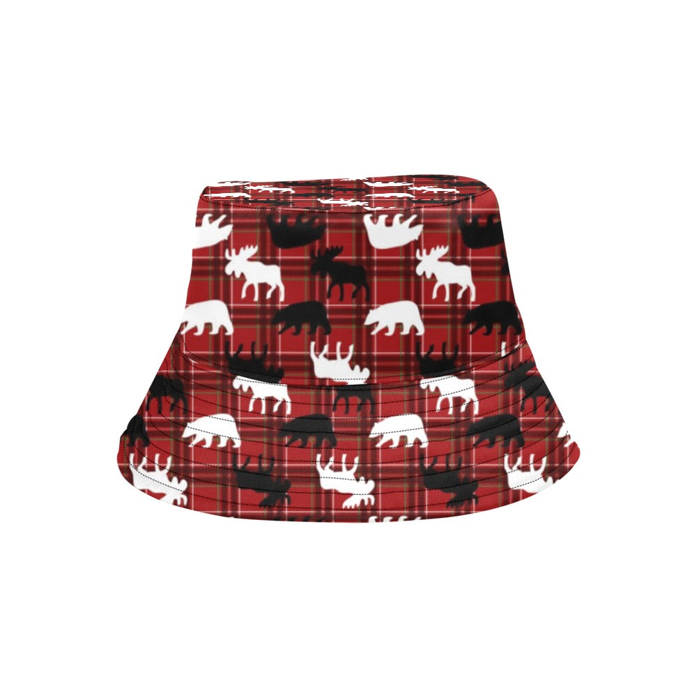 Moose Print Design LKS401 Unisex Bucket Hat