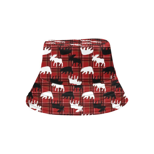 Moose Print Design LKS401 Unisex Bucket Hat