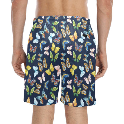 Butterfly Beautiful Print Pattern Men's Swim Trunks Beach Shorts