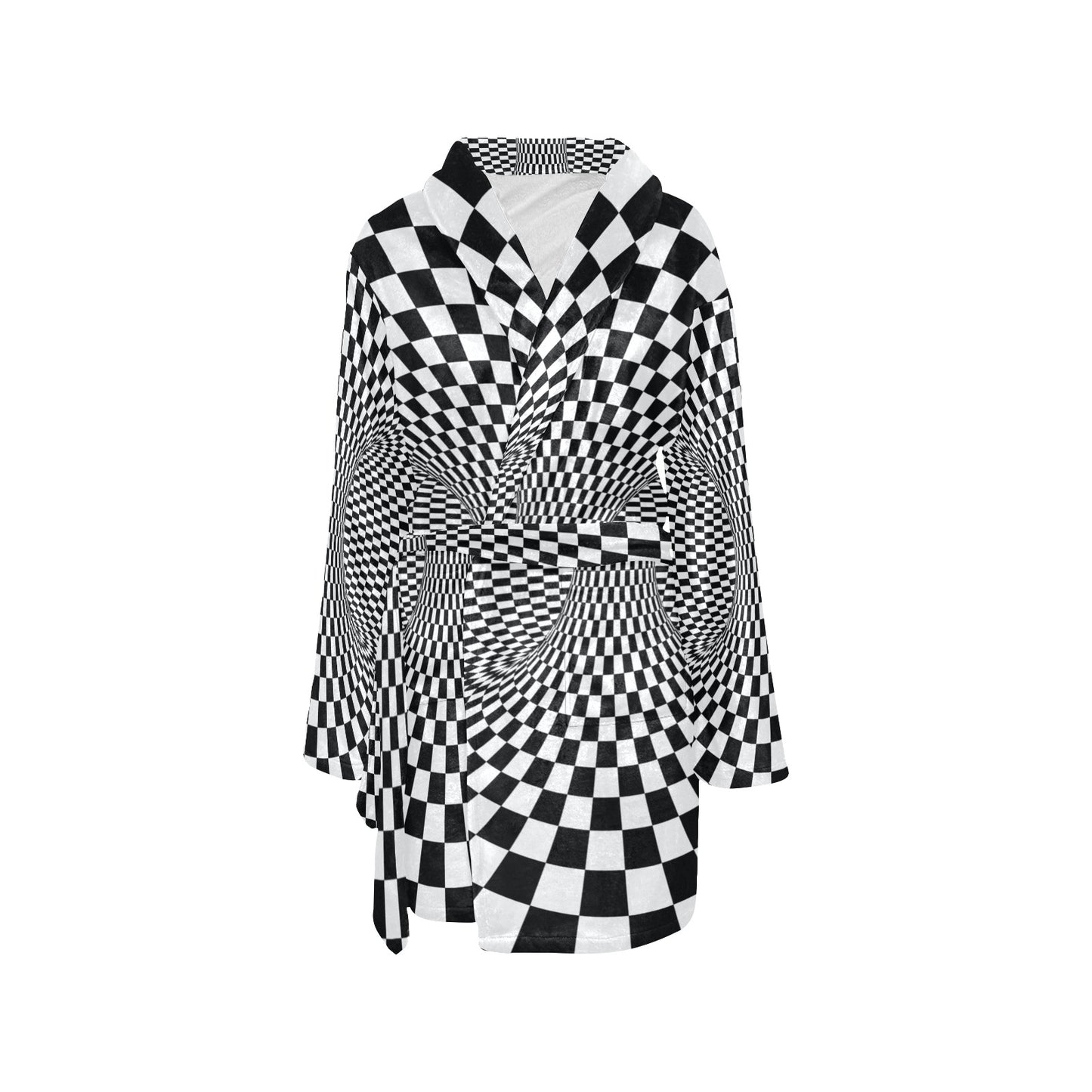 Optical illusion Projection Torus Women's Fleece Robe