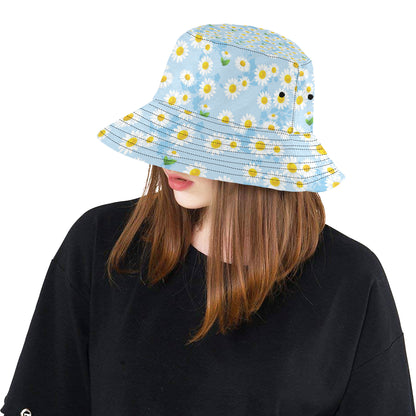 Daisy Pattern Print Design DS010 Unisex Bucket Hat