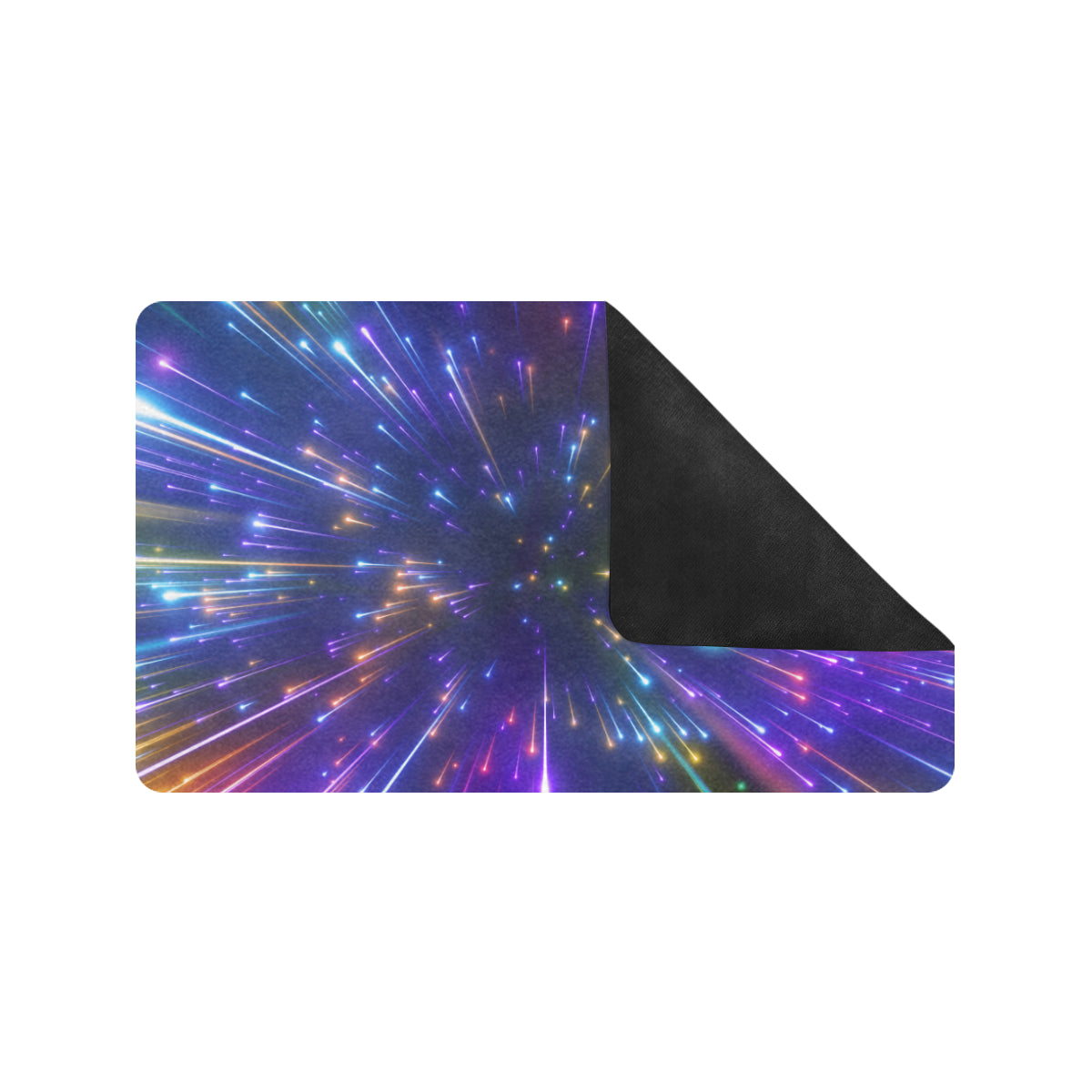Celestial Rainbow Speed Light Rubber Doormat