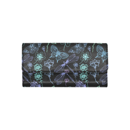 Butterfly Dragonfly Women's Trifold Wallet