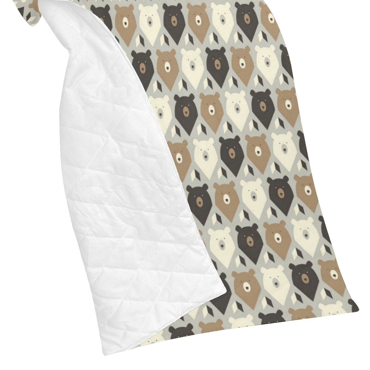 Bear Pattern Print Design 04 Premium Quilt