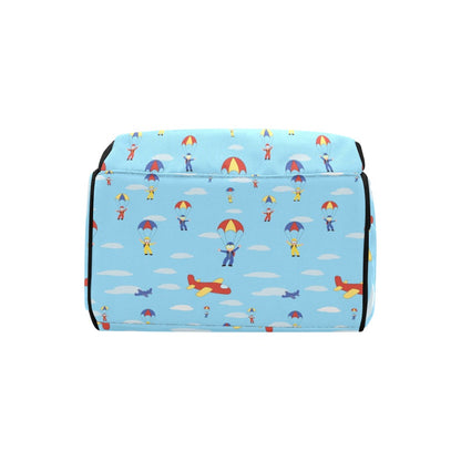 Skydiver Print Design LKS304 Diaper Bag Backpack