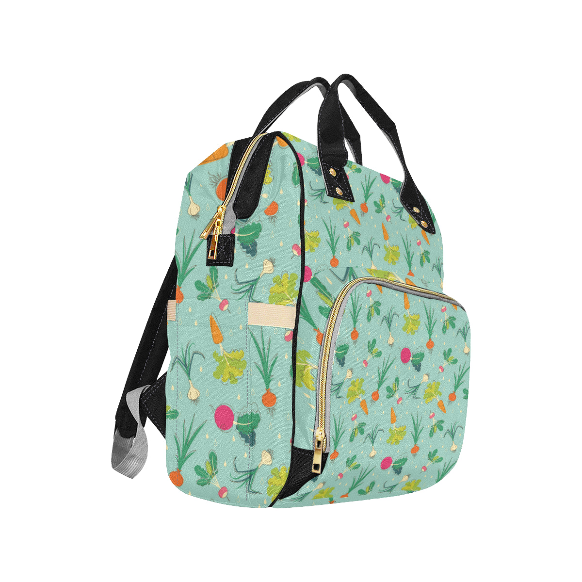 Radish Pattern Print Design A01 Diaper Bag Backpack