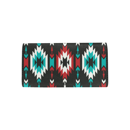 Native Pattern Print Design A08 Women's Trifold Wallet