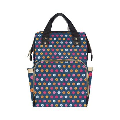 Gerberas Pattern Print Design GB06 Diaper Bag Backpack