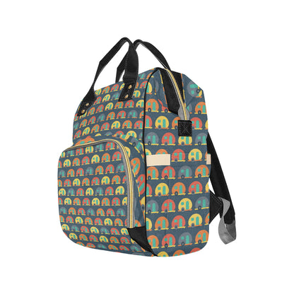 Camper Pattern Print Design 02 Diaper Bag Backpack