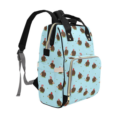 Hedgehog Print Design LKS402 Diaper Bag Backpack