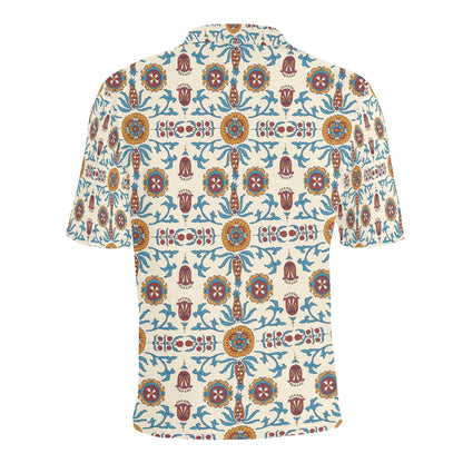 Suzani Print Design LKS301 Men Polo Shirt