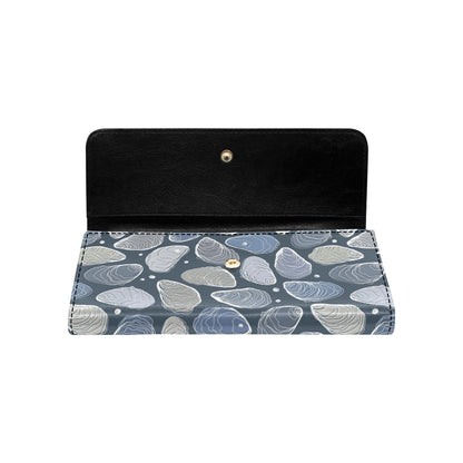 Oyster Pattern Print Design 02 Women's Trifold Wallet