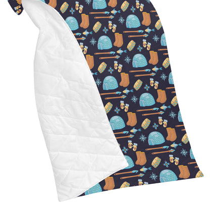 Eskimo Pattern Print Design 02 Premium Quilt