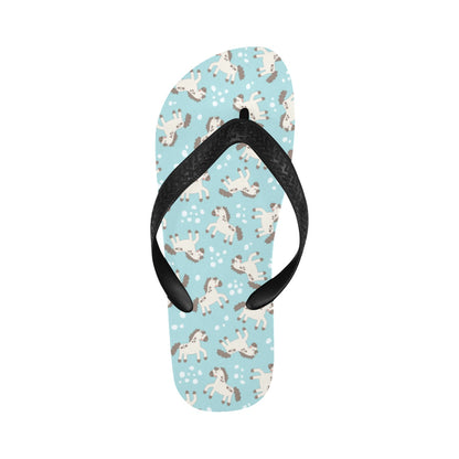 Horse Cute Print Design LKS306 Flip Flops