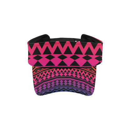 Rainbow Tribal Pattern Print Design A02 Unisex Sun Visor
