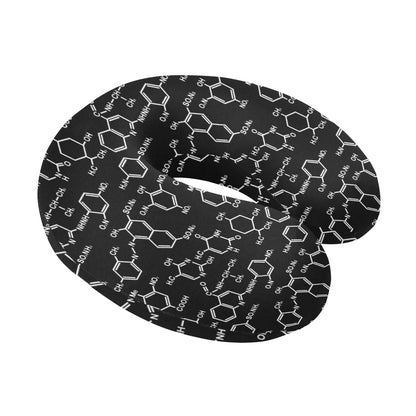 Chemical Pattern Print Design 02 U-Shaped Travel Neck Pillow
