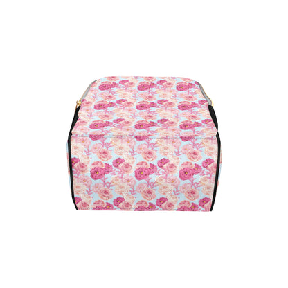 Lisianthus Pattern Print Design LT05 Diaper Bag Backpack