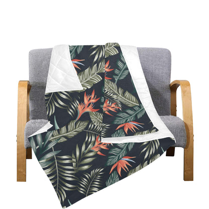 Bird Of Paradise Pattern Print Design BOP02 Premium Quilt