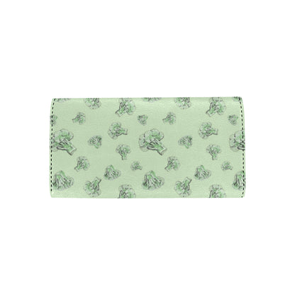 Broccoli Pattern Print Design 05 Women's Trifold Wallet
