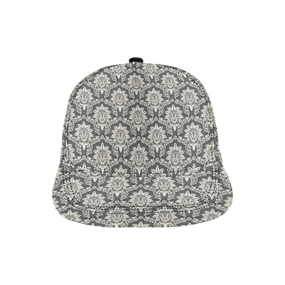Damask Elegant Print Pattern Snapback Cap
