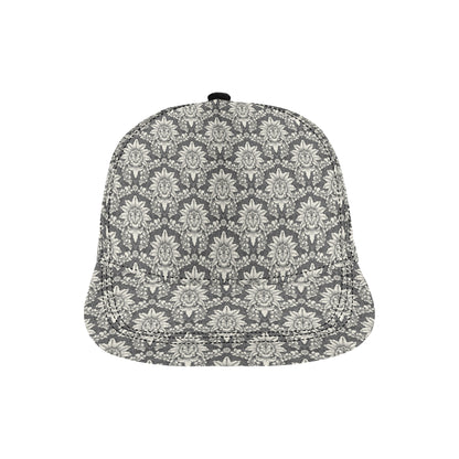 Damask Elegant Print Pattern Snapback Cap