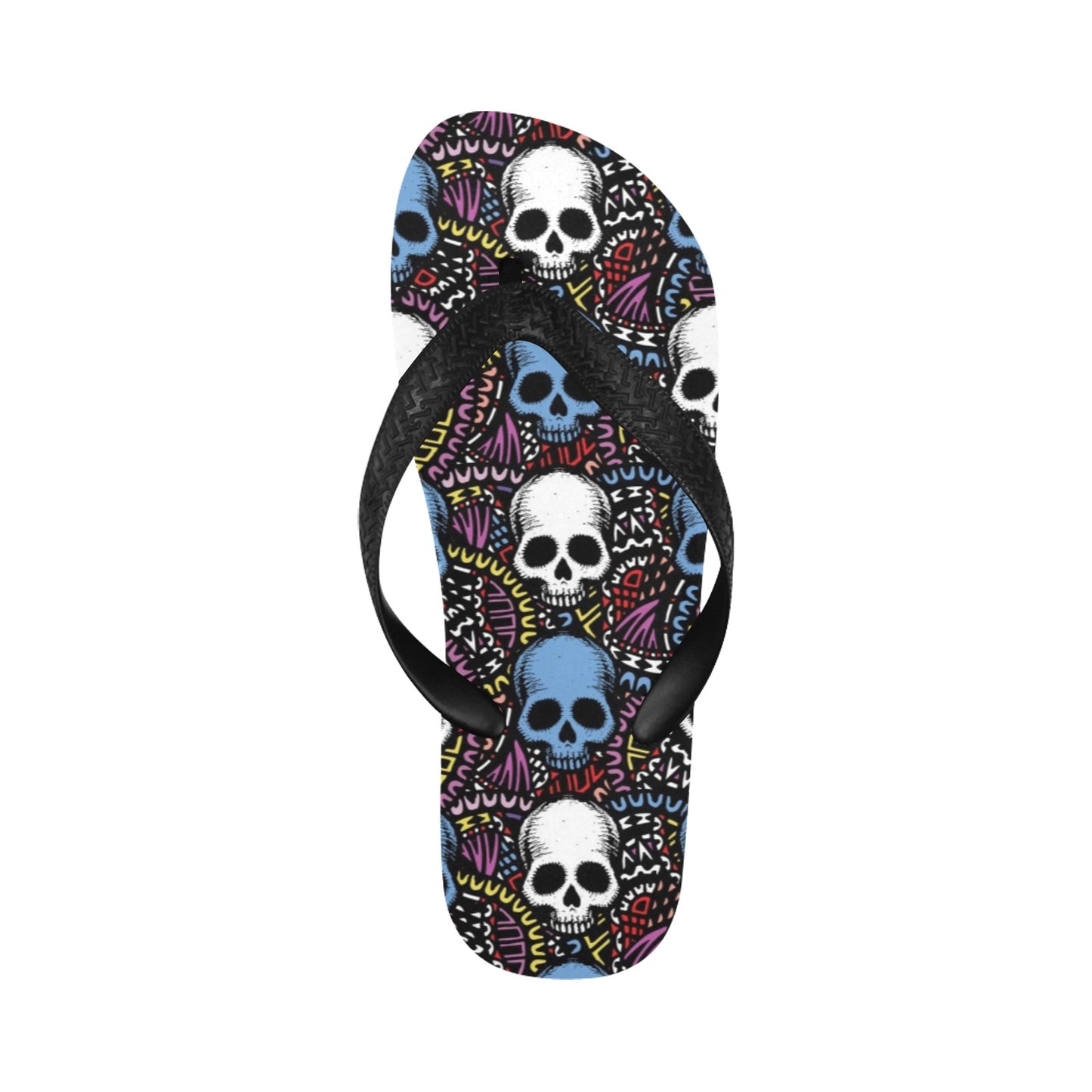 Skull Print Design LKS305 Flip Flops
