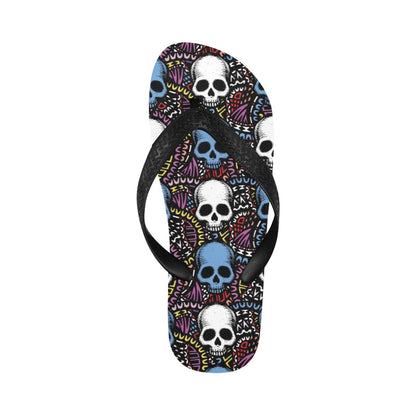 Skull Print Design LKS305 Flip Flops