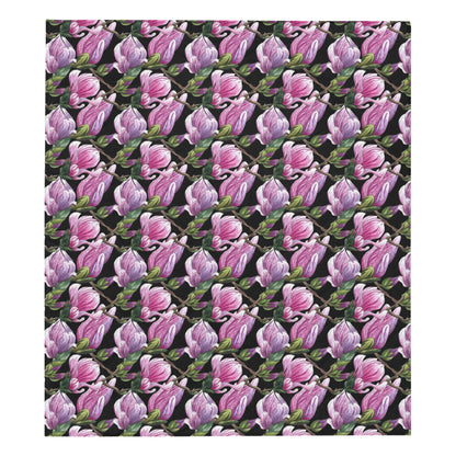 Magnolia Pattern Print Design MAG011 Premium Quilt