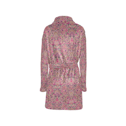 Celtic Pattern Print Design 04 Women's Fleece Robe