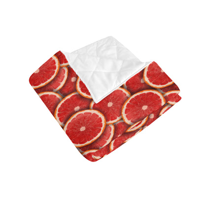 Grapefruit Pattern Print Design GF05 Premium Quilt
