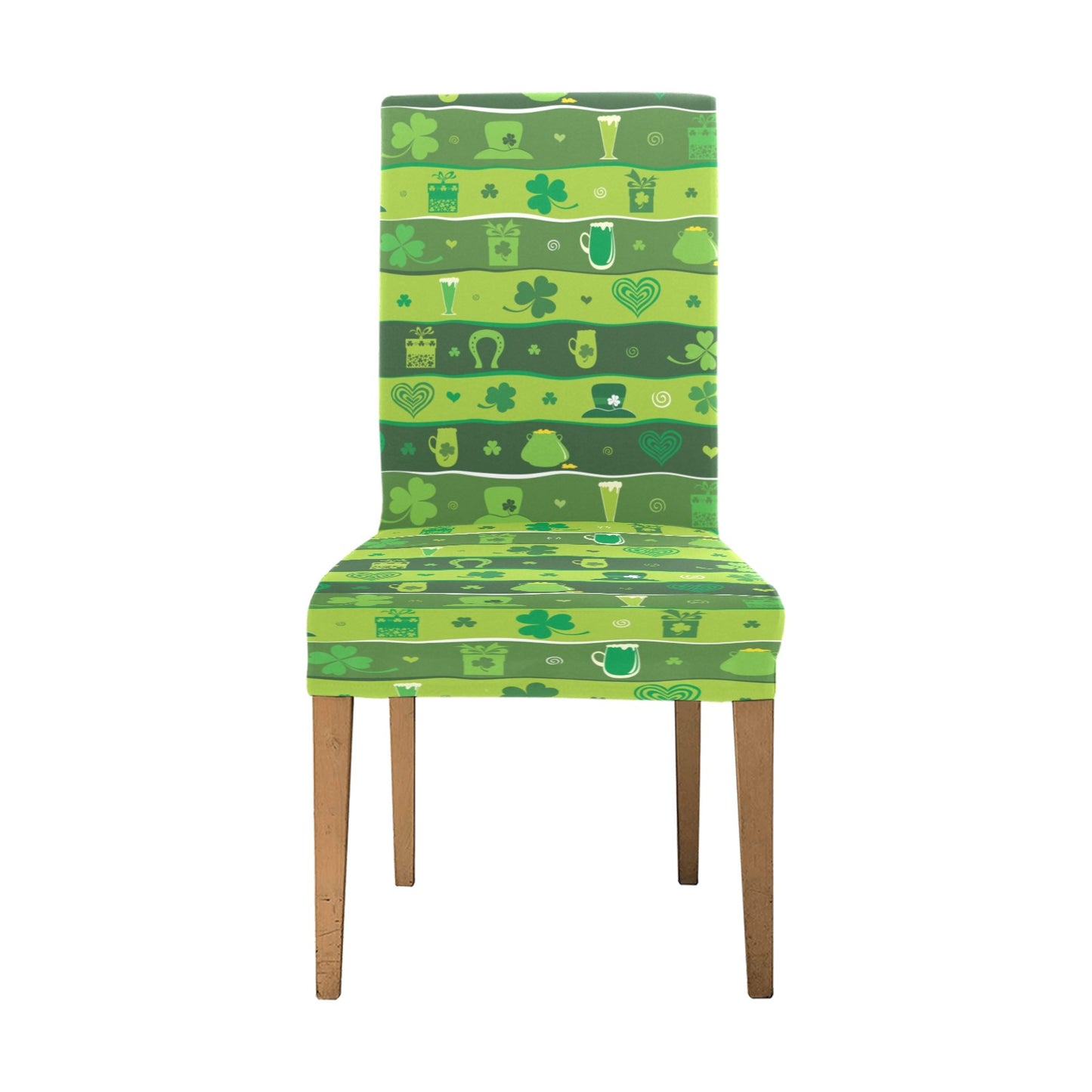 Shamrock Print Design LKS303 Dining Chair Slipcover