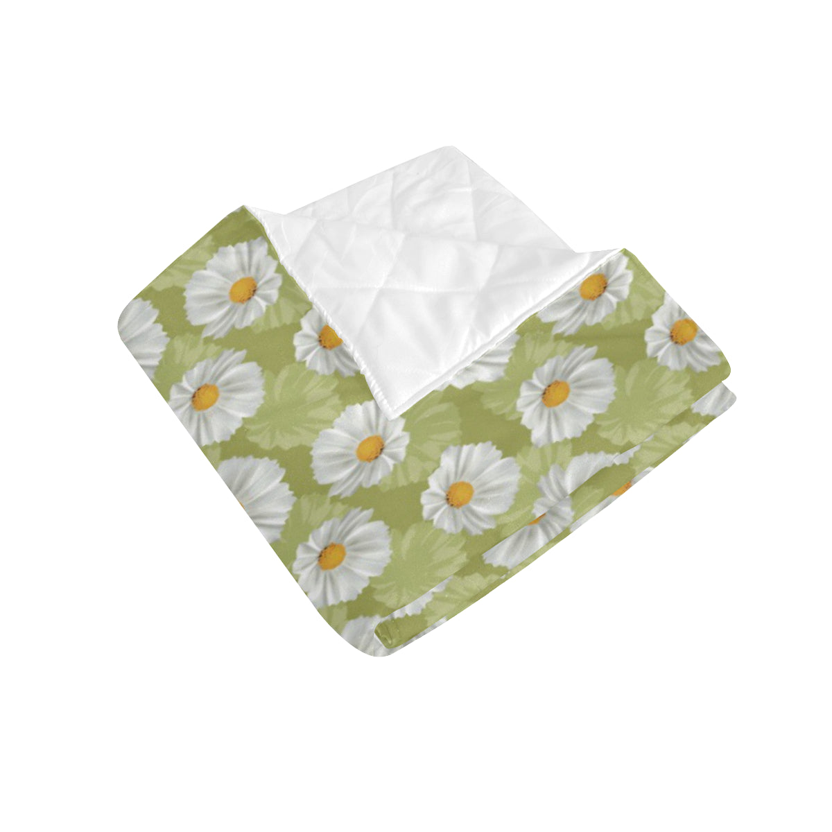 Daisy Pattern Print Design DS06 Premium Quilt